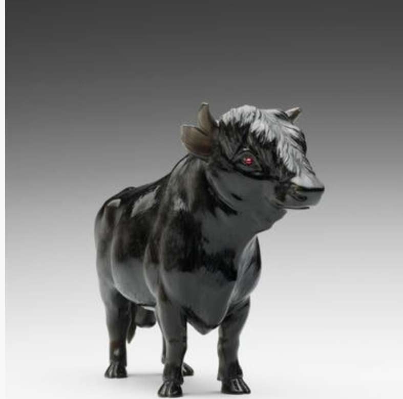 This Magnificent Dexter Obsidian Carving