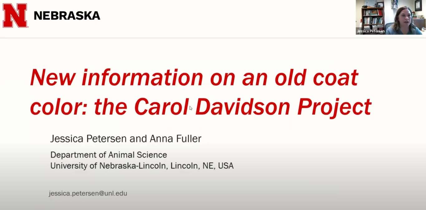 Dexter Dun Project – Jessica Petersen, PhD