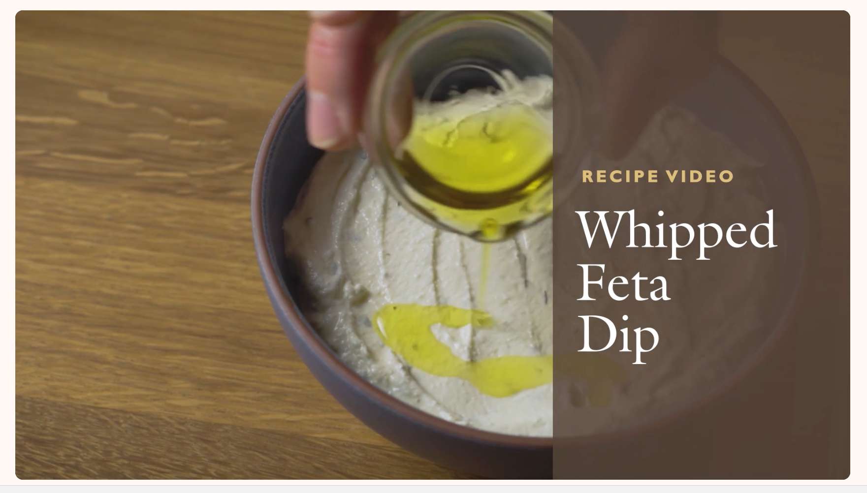 Feta dip from cows milk feta…easy and quick!