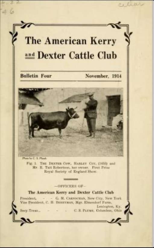 THE AMERICAN KERRY AND DEXTER CATTLE CLUB BULLETIN FOUR