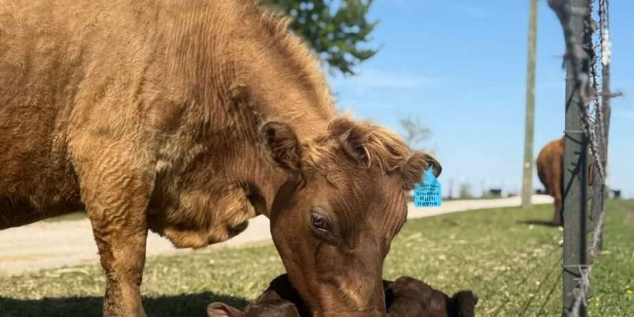 Grandma’s Ruth Reyne & Grandma’s Naomi – Cow (Dehorned) Heifer (Horned) Calf Pair