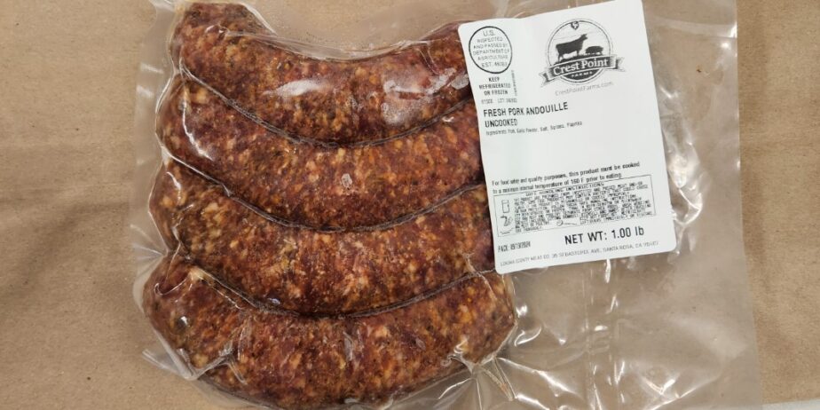 Kunekune Pork Andoulie Sausage