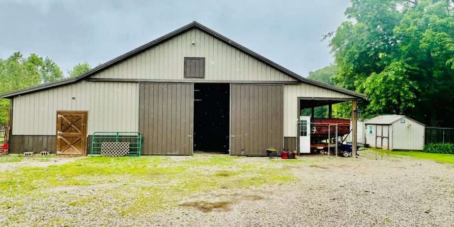 Farm with 10 acres, house w basement, barn & outbuildings, pastures